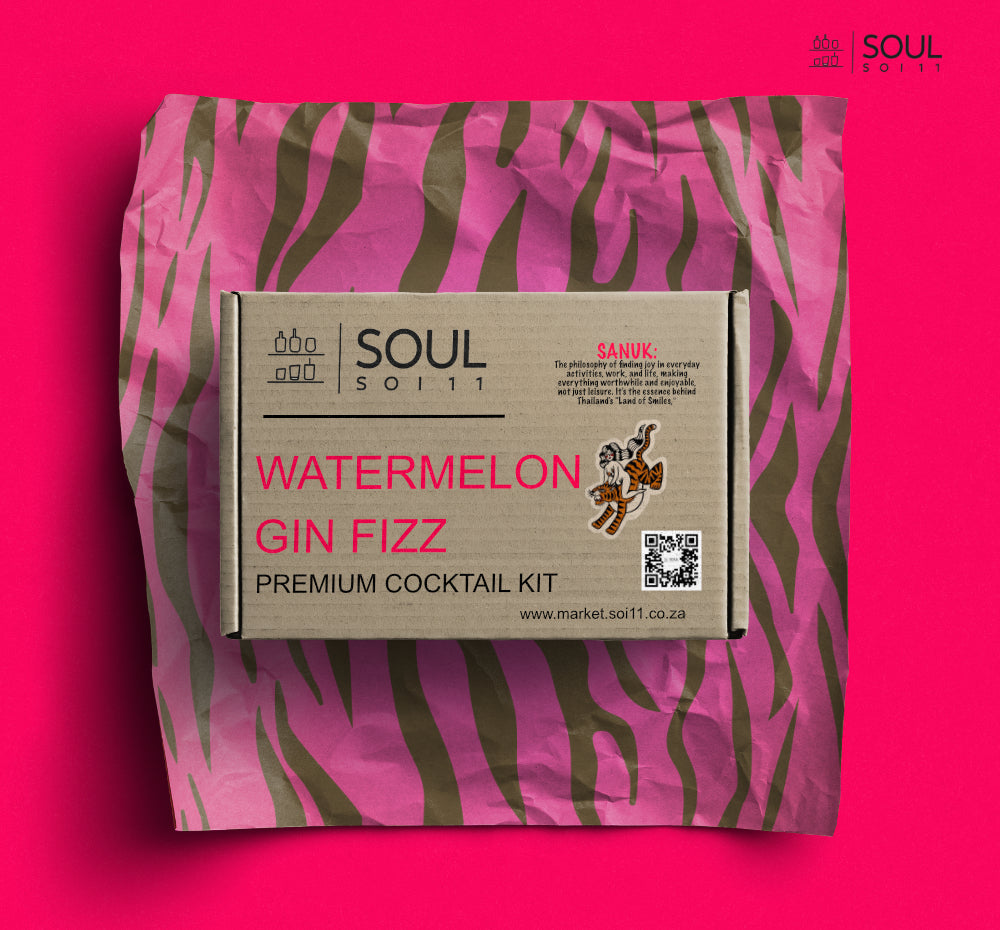 The WATERMELON GIN FIZZ Premium Cocktail Kit